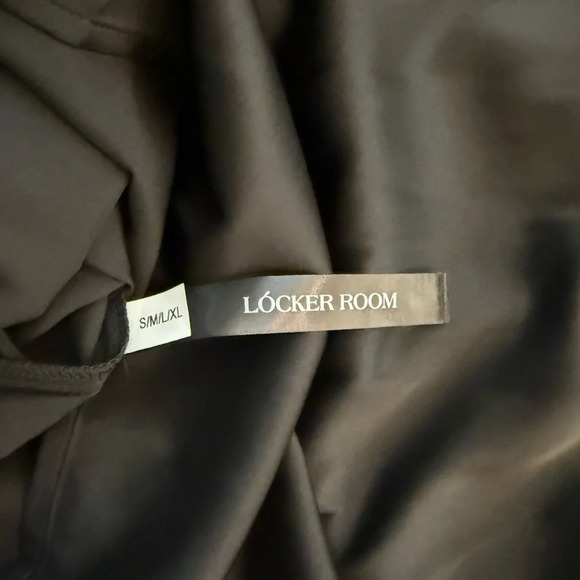 Locker Room ELEGANT MAXI BLACK SHIRT DRESS WITH VEGAN LEATHER BELT Size S/M/L/XL - Picture 10 of 10